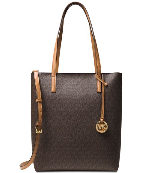 michael kors north south tote zipper top